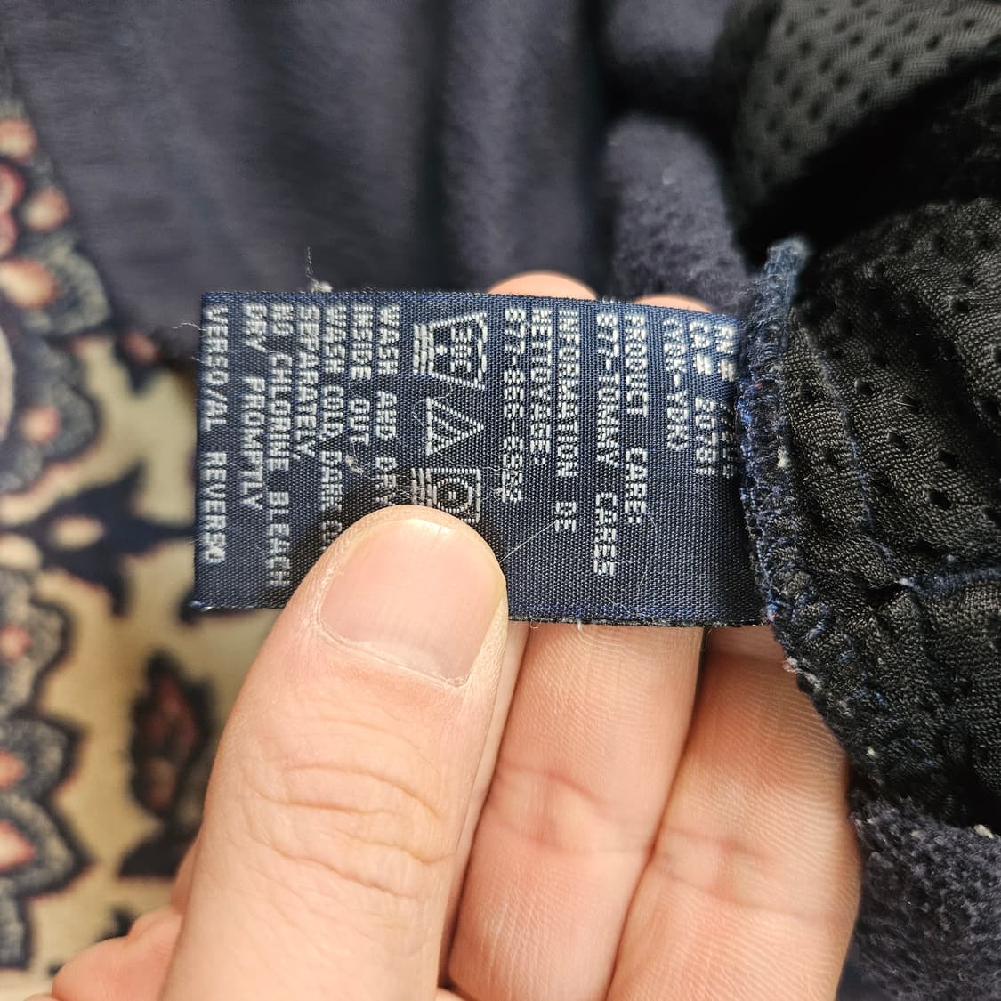 타미힐피거 플리스 루즈핏 센터로고 아노락 M size 상품이미지5