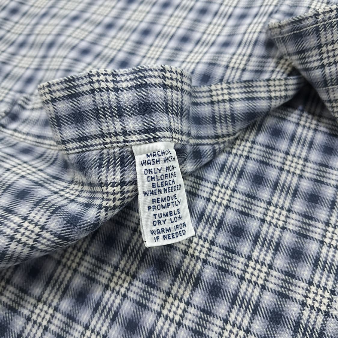 CN875 2XLT 폴로 랄프로렌 아이스블루 타탄체크 플란넬 셔츠 남방 상품이미지6