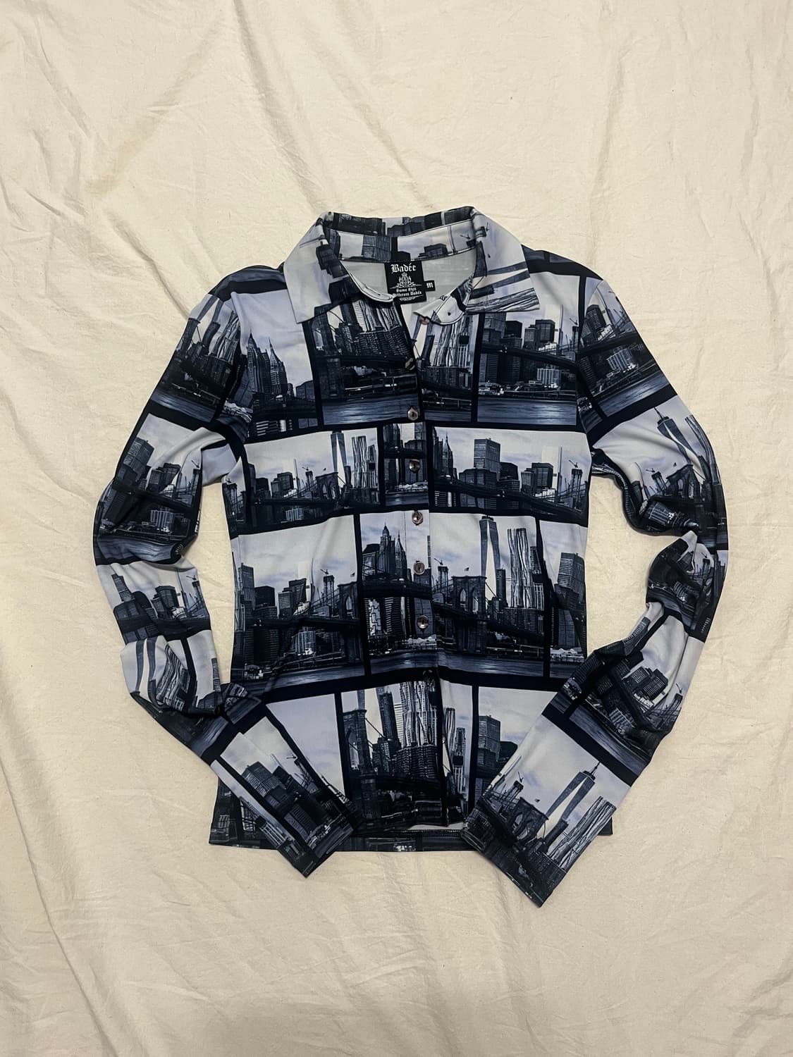 BADEE 배디 시티 프린트 져지 셔츠 상품이미지1