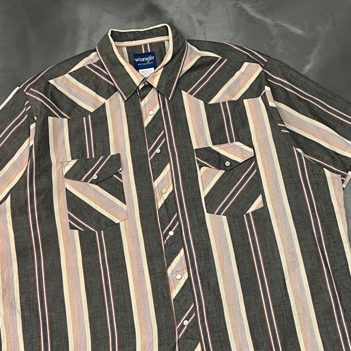  랭글러 멀티 스트라이프 웨스턴 하프 셔츠 y16435 상품이미지3