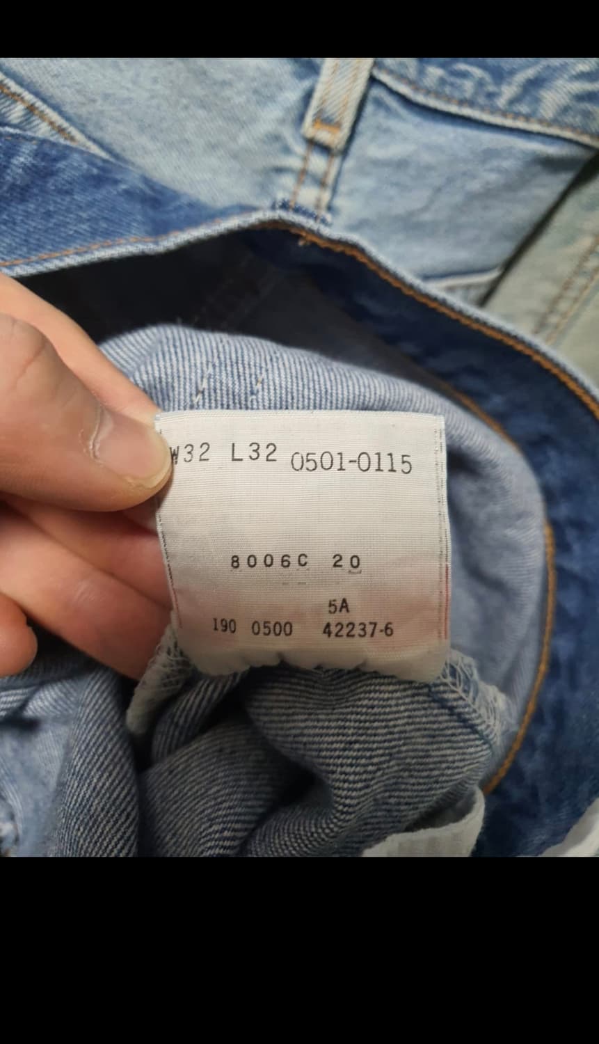00년 리바이스 501 멕시코제 32x32린스드 판매합니다. 상품이미지4