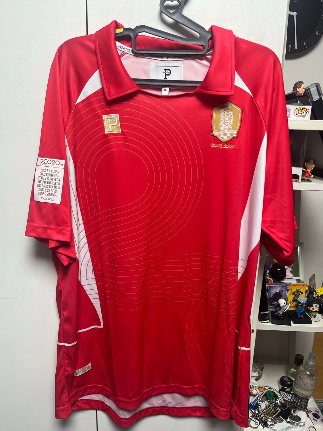 오버더피치 KFA 대한민국 국대 2002 20주년 축구유니폼 XL 2XL 상품이미지1