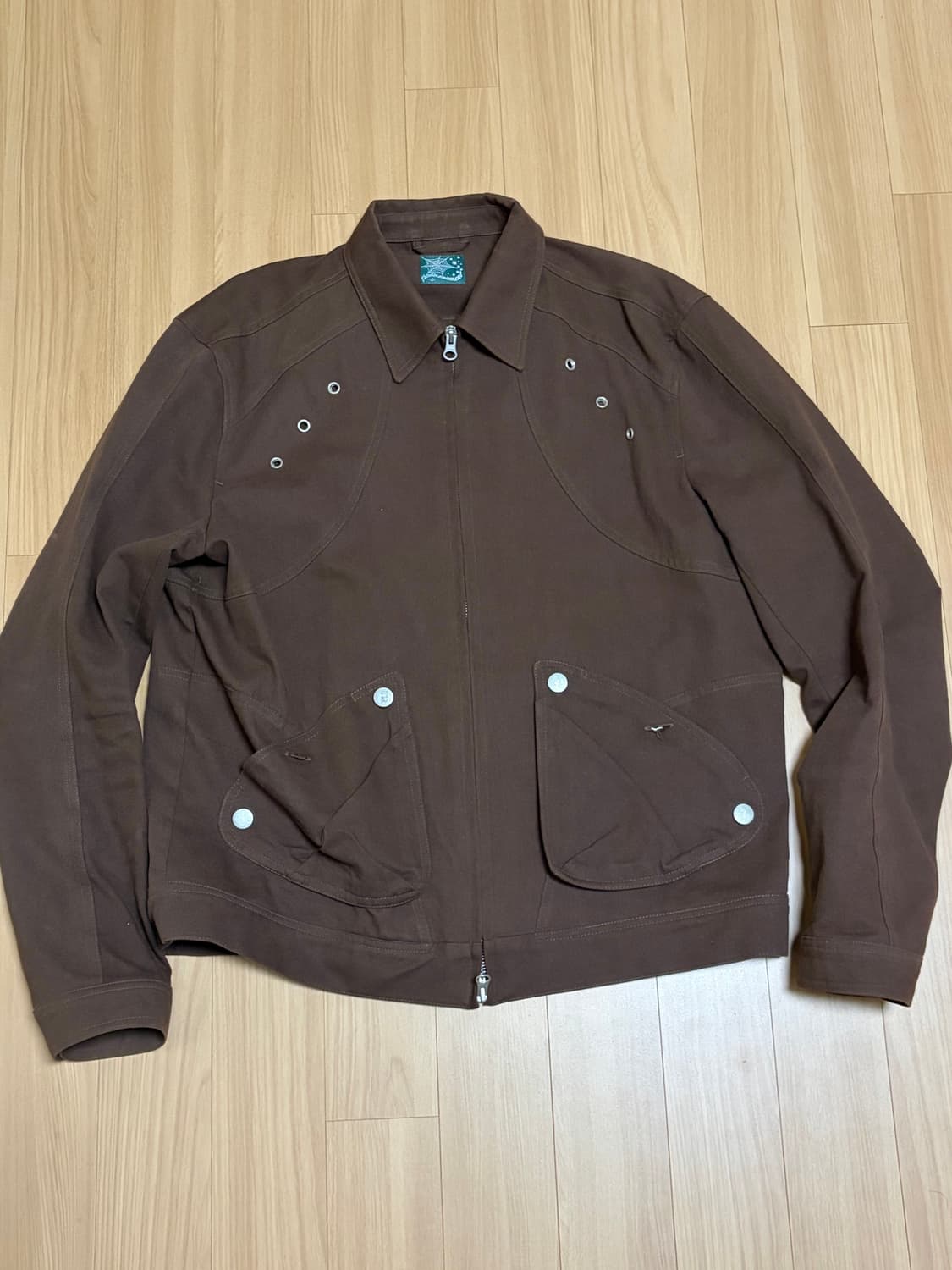 더콜디스트모먼트 트러커 포켓 자켓 브라운 L 100 상품이미지3