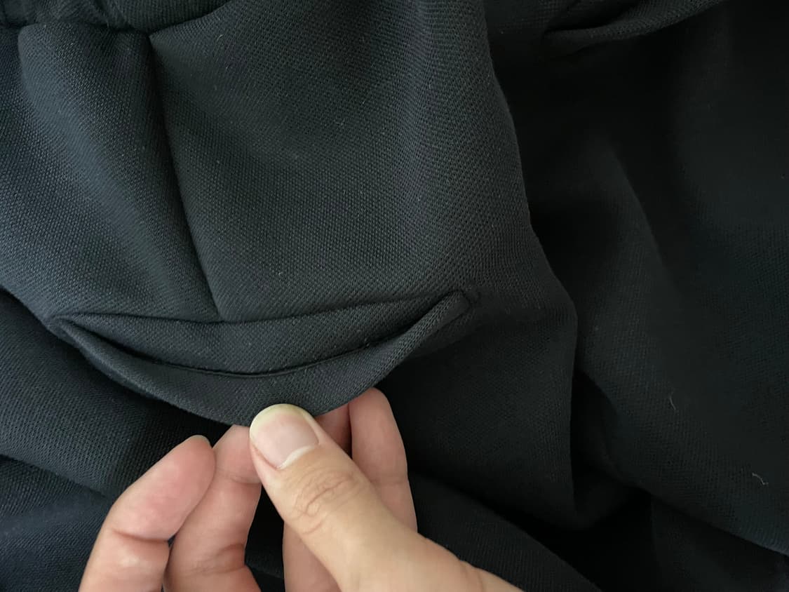 렉토 25SS 와이드 밴딩 루즈핏 스웻팬츠 블랙 상품이미지8