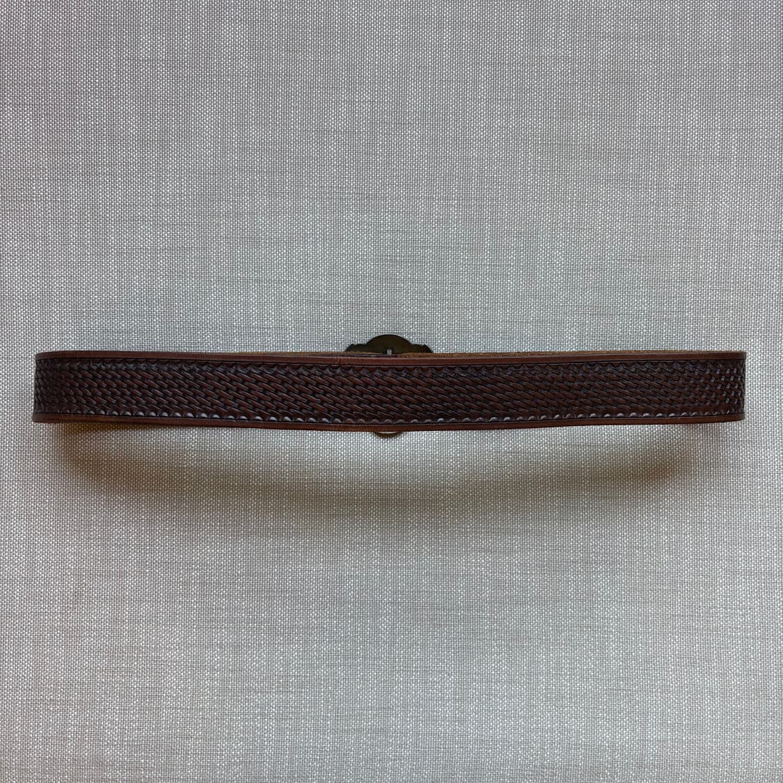 (39)90s 폴로 랄프로렌 핸드 카빙 레더 N A 브론즈 버클 벨트 상품이미지4