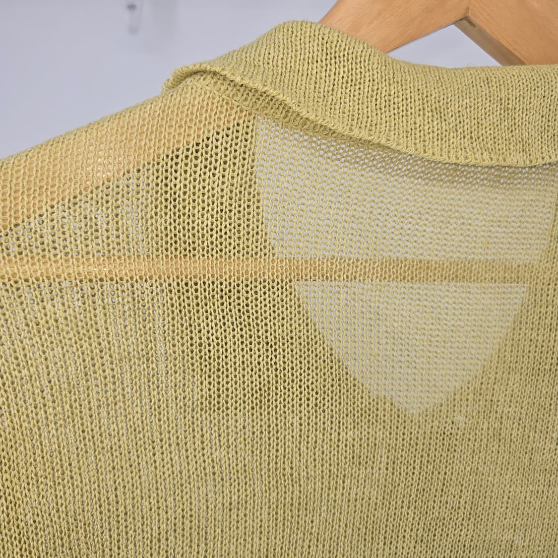 모리걸 일본 빈티지  내추럴  린넨 롱 썸머 가디건 올리브색 상품이미지3