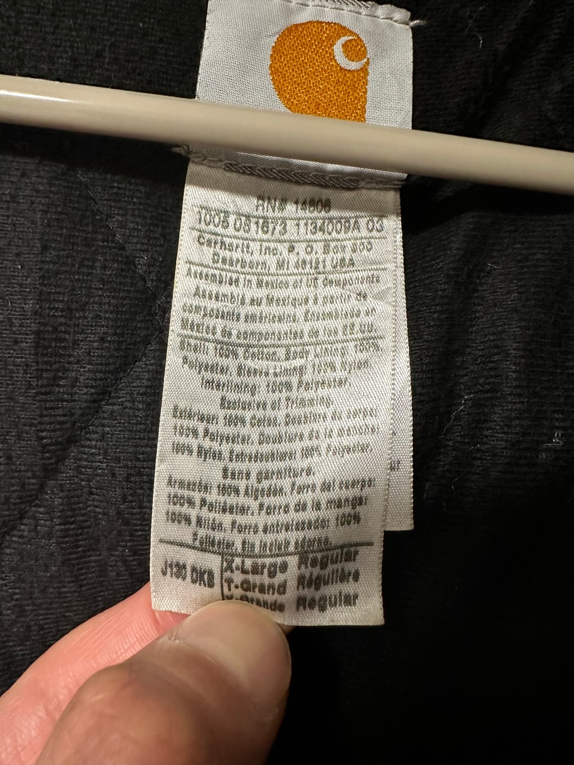 최상급 칼하트 j130 다크브라운 XL 상품이미지8