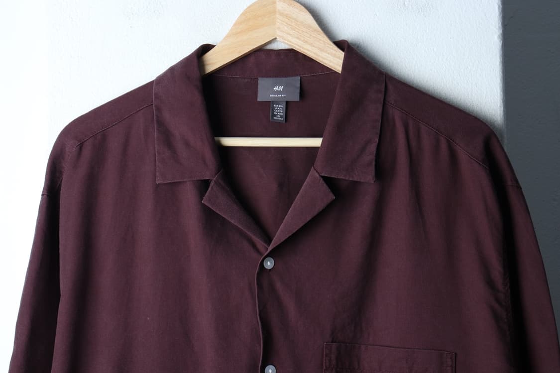 (2XL) 에이치앤엠 반팔 카라 티셔츠 셔츠 남방 빅사이즈-H32751 상품이미지3