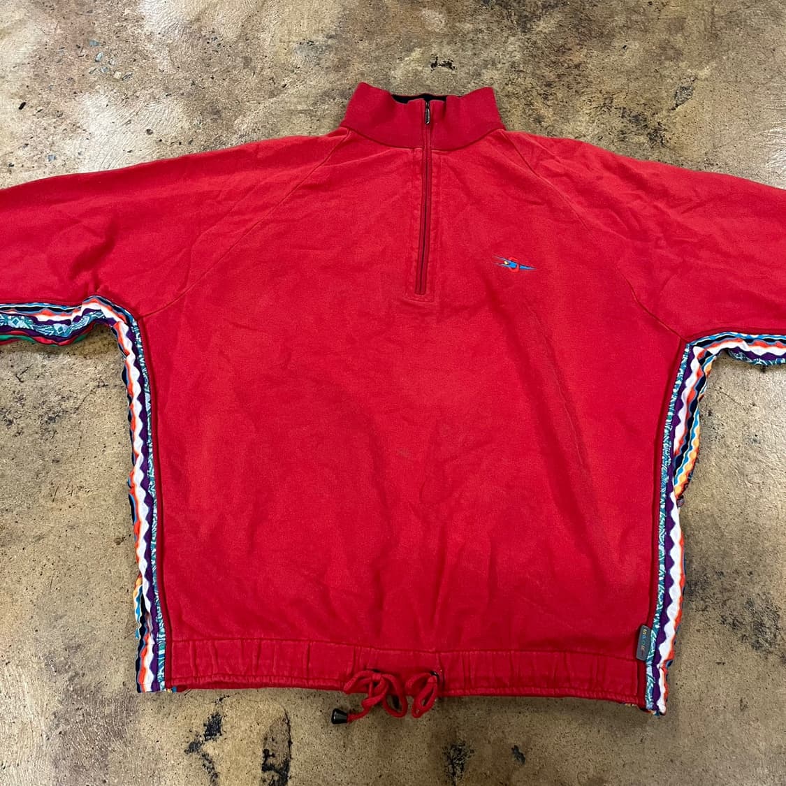 [정품/L] 쿠지 스포츠 빈티지 하프집업 레드 b18 상품이미지3