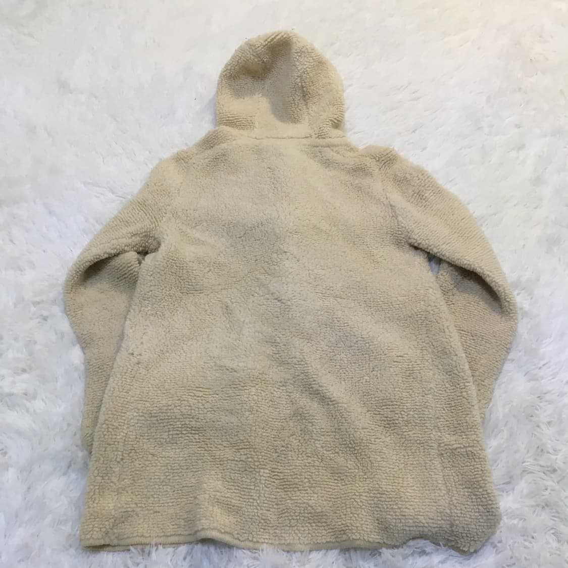 빈티지 아이보리 퍼 떡볶이 코트 y2k 스트릿 갸루 펑키 일본빈티지727 상품이미지2