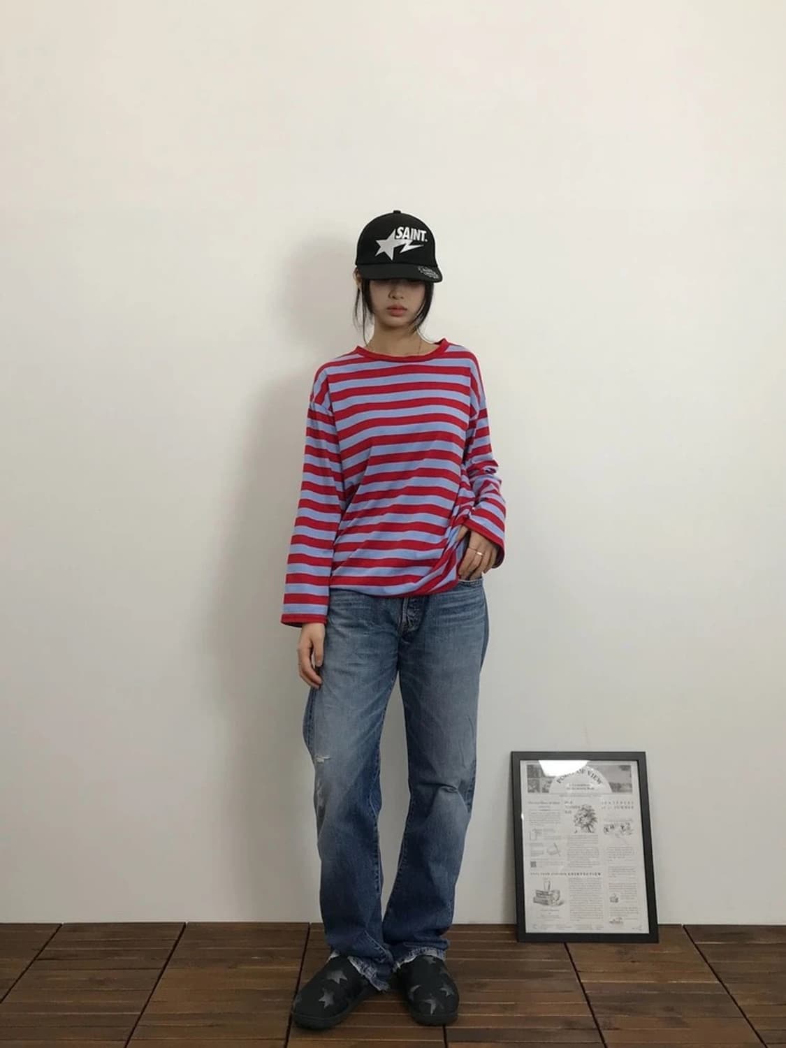 Browny Stripe Long Sleeve Tee 상품이미지1