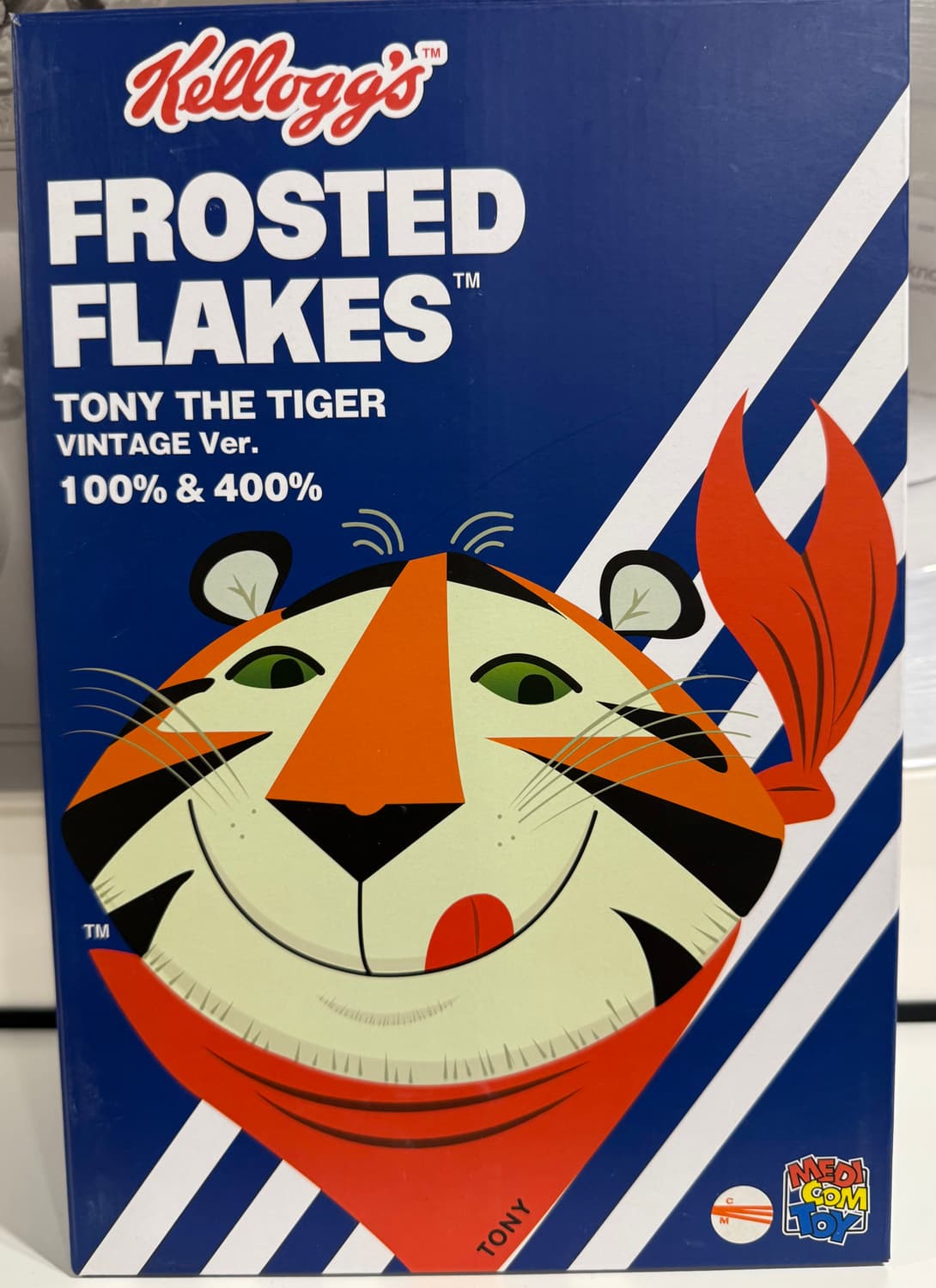 베어브릭 400%+100% 켈로그 토니 빈티지 버젼 정품 상품이미지2