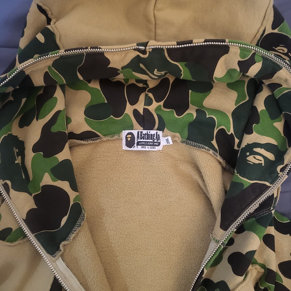 BAPE 베이프 ABC 카모 패치워크 풀집업 후드집업 상품이미지6