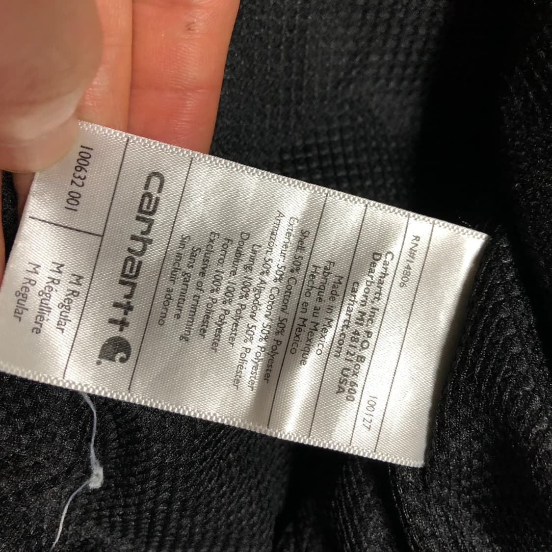 칼하트 써멀 후드집업 자켓 차콜그레이 상품이미지5