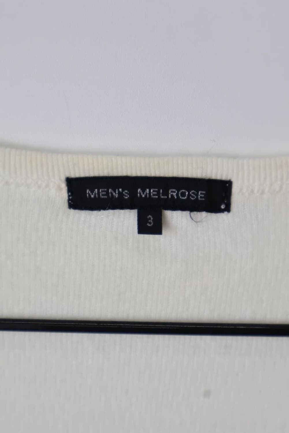 Mens Melrose Ivory Henley Long Sleeve 상품이미지5