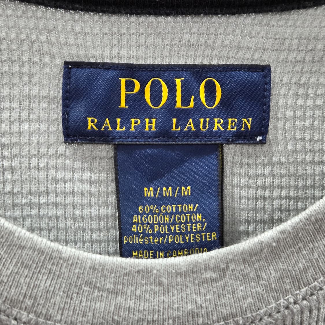 폴로랄프로렌 와플 롱슬리브 그레이 M 상품이미지3