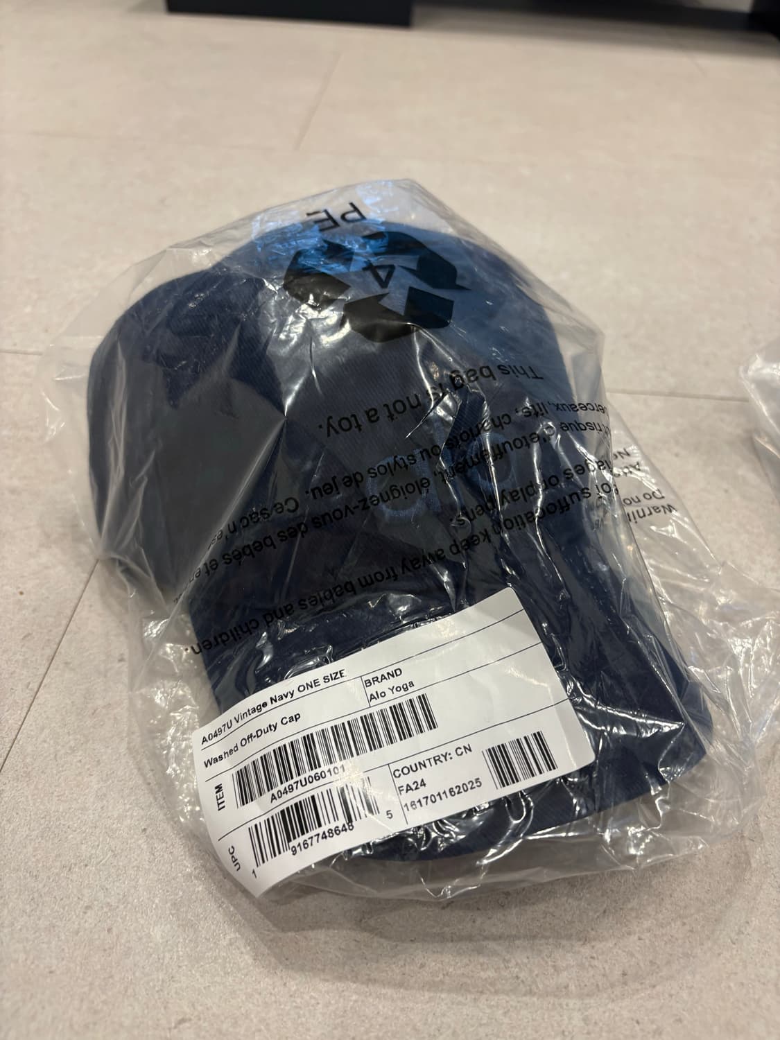 (미개봉)알로 washed off duty 네이비 볼캡 상품이미지3