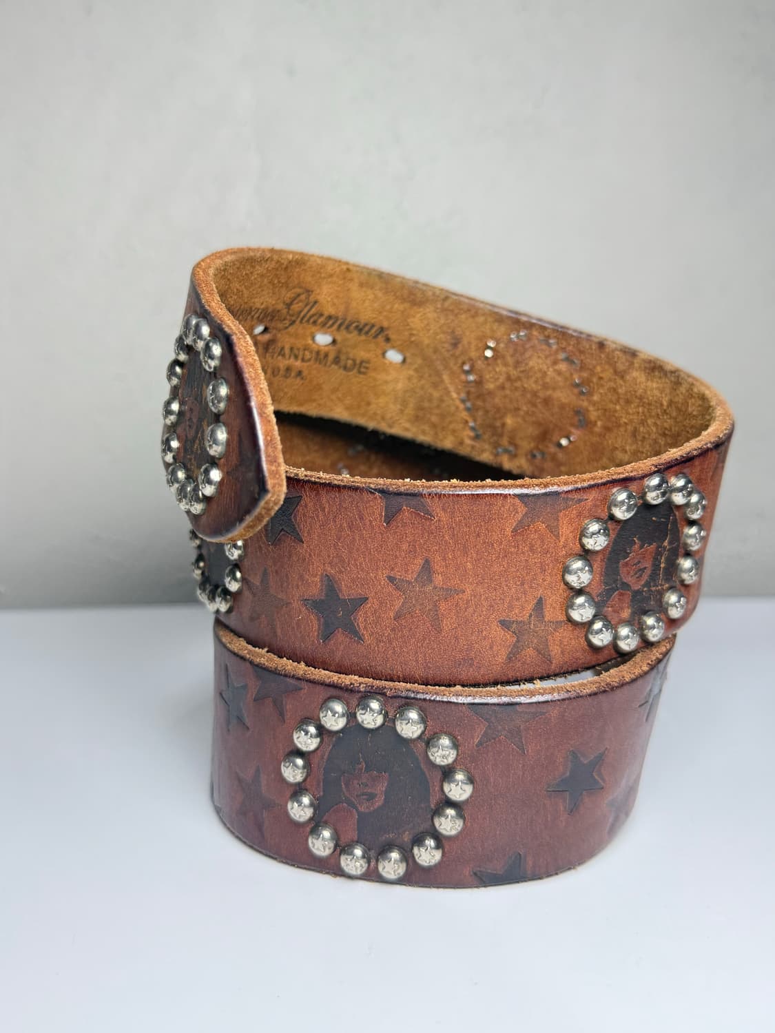 히스테릭 글래머 아카이브 스터드 히스걸과 무수한 별들 가죽 벨트 상품이미지3