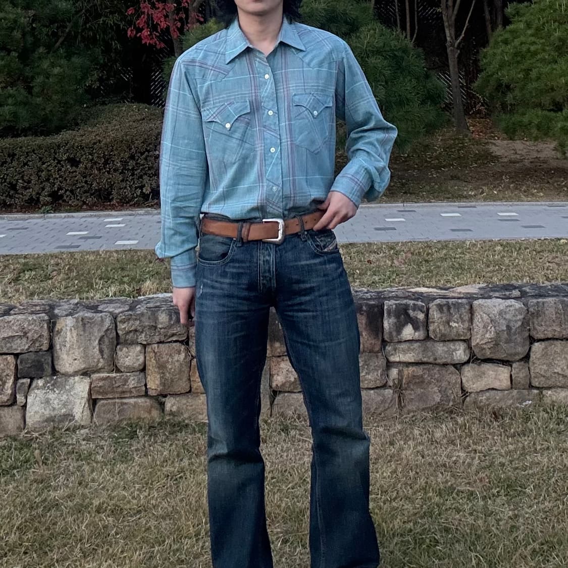 60~70s USA 에이치바씨 H Bar C 웨스턴 셔츠 상품이미지1