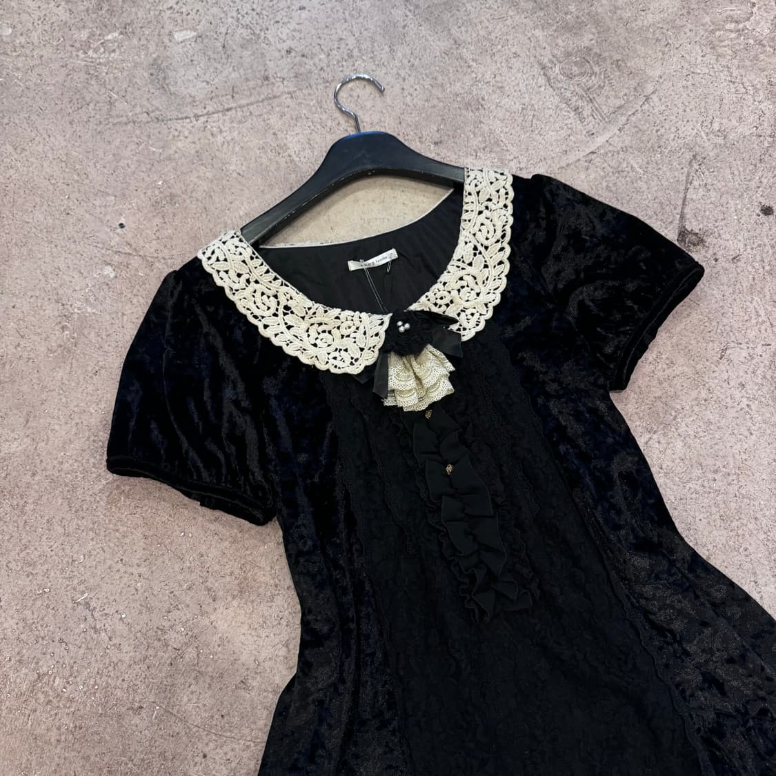 (데드스탁)AXES FEMME 벨벳 원피스 상품이미지2