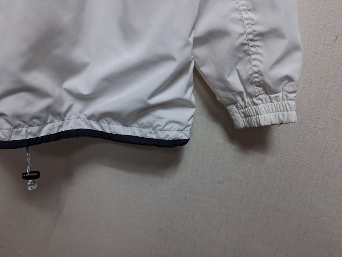 Sergio Tacchini 화이트 반집업 바람막이점퍼 반기모 춘추 루즈 상품이미지6