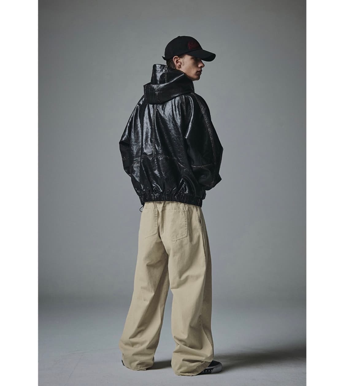 낫포너드 투턱 와이드 코튼팬츠(베이지/M) 치노팬츠/커브드팬츠/인템포무드 상품이미지8