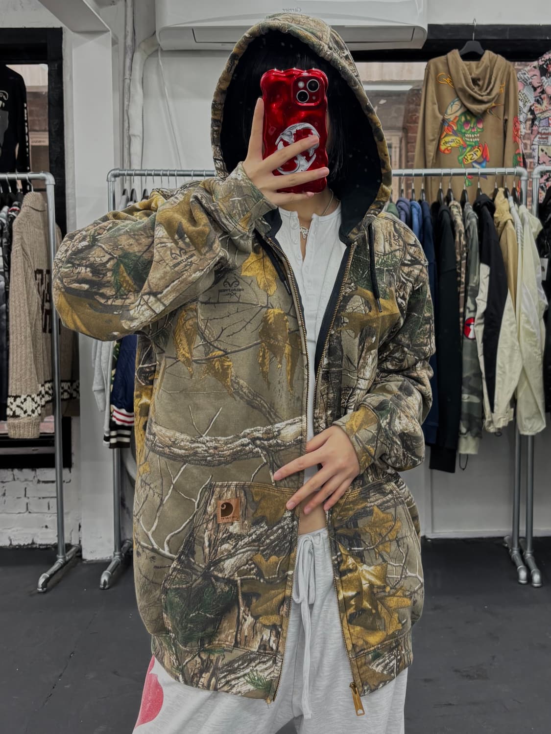 칼하트 리얼트리 후드집업 상품이미지3