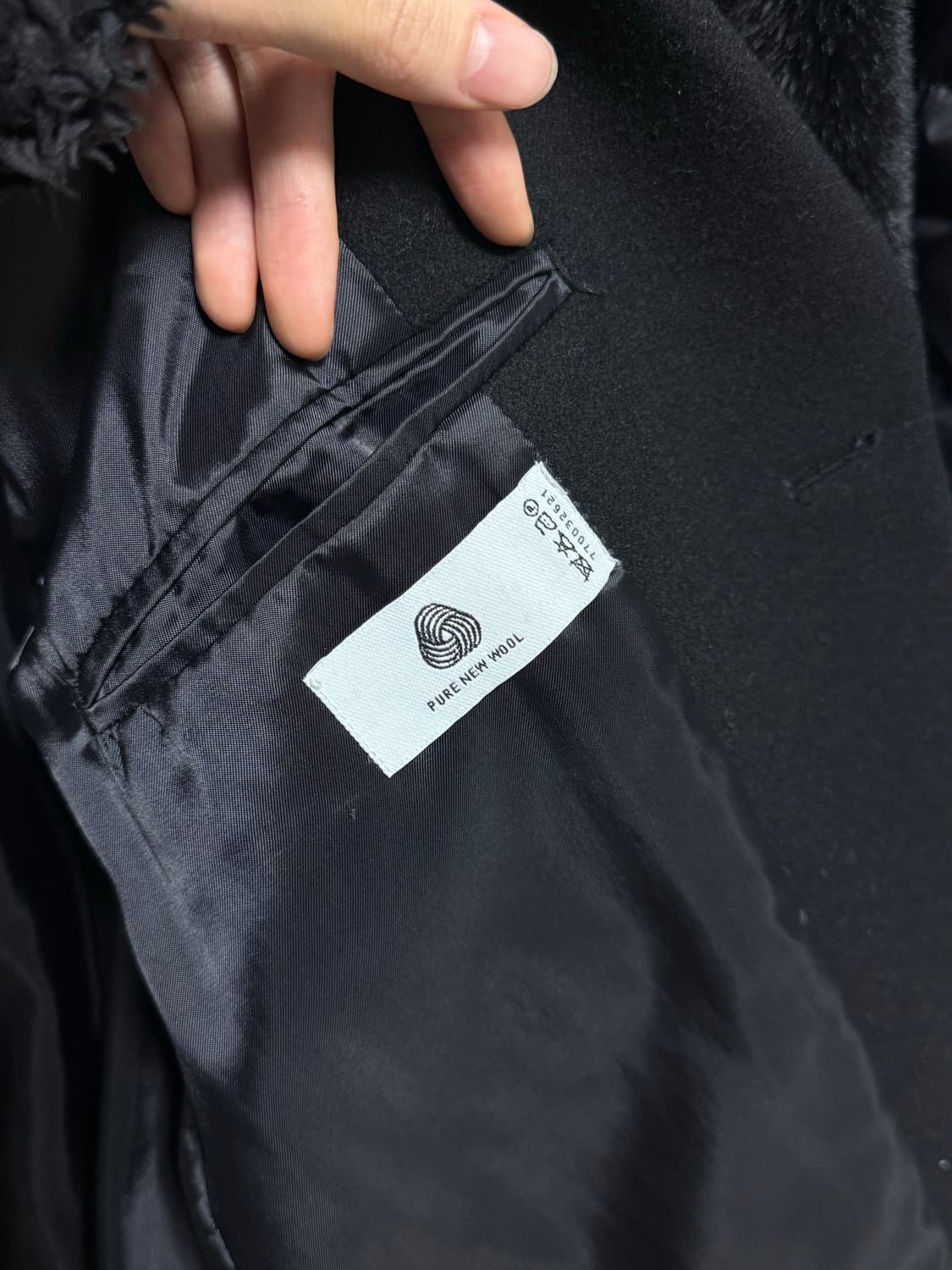 던스트 클래식 울 블레이저 코트 블랙 상품이미지6