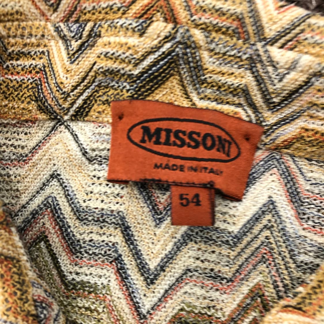 미쏘니 멀티컬러 패턴 카라 반팔 티셔츠 상품이미지3