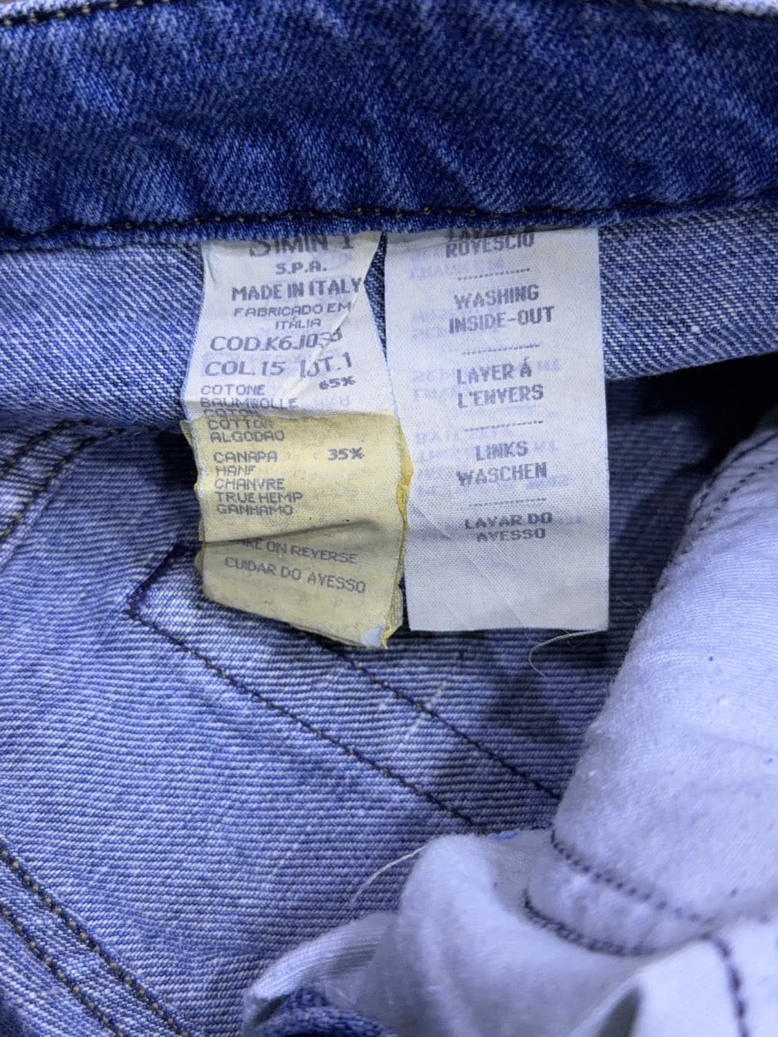 조르지오 아르마니 진 버튼플라이 클래식핏 데님팬츠 32 상품이미지10