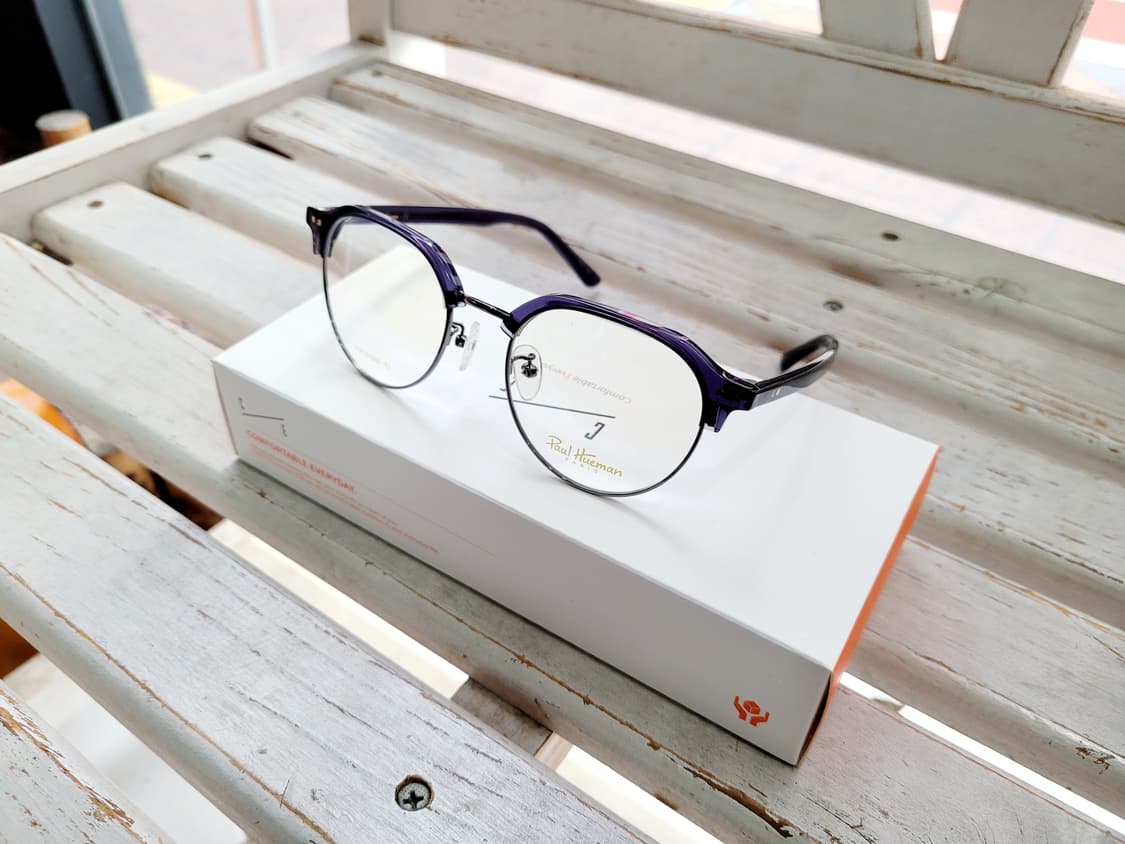 폴휴먼 안경 PHF-5198A 네이비칼라 하금테 상품이미지1