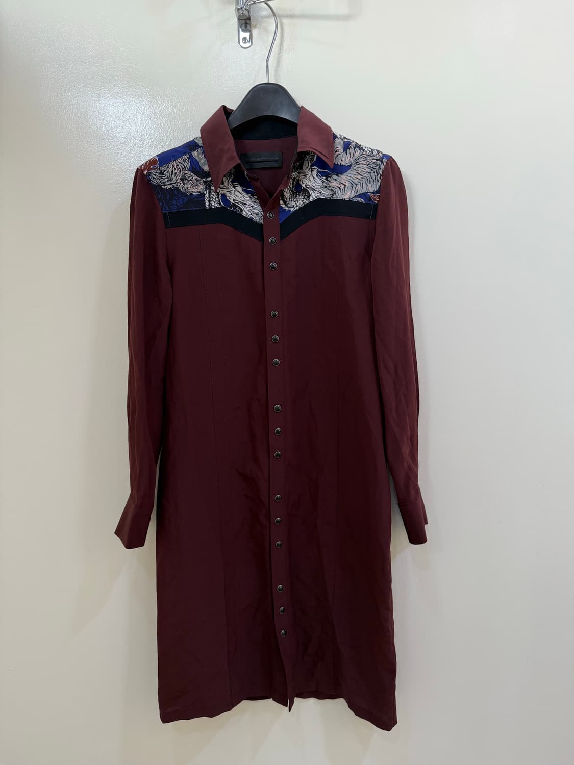 디젤 블랙 골드 셔츠 원피스 정품 상품이미지1