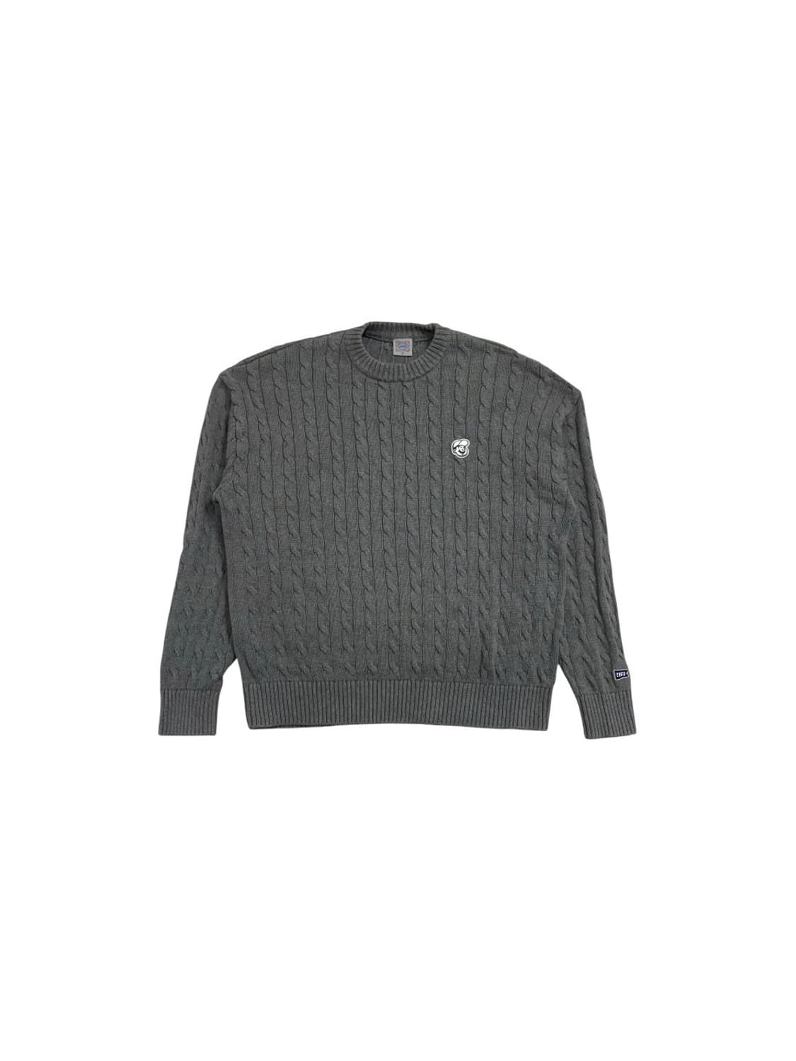 이벳필드 케이블 꽈배기 니트 그레이 상품이미지1
