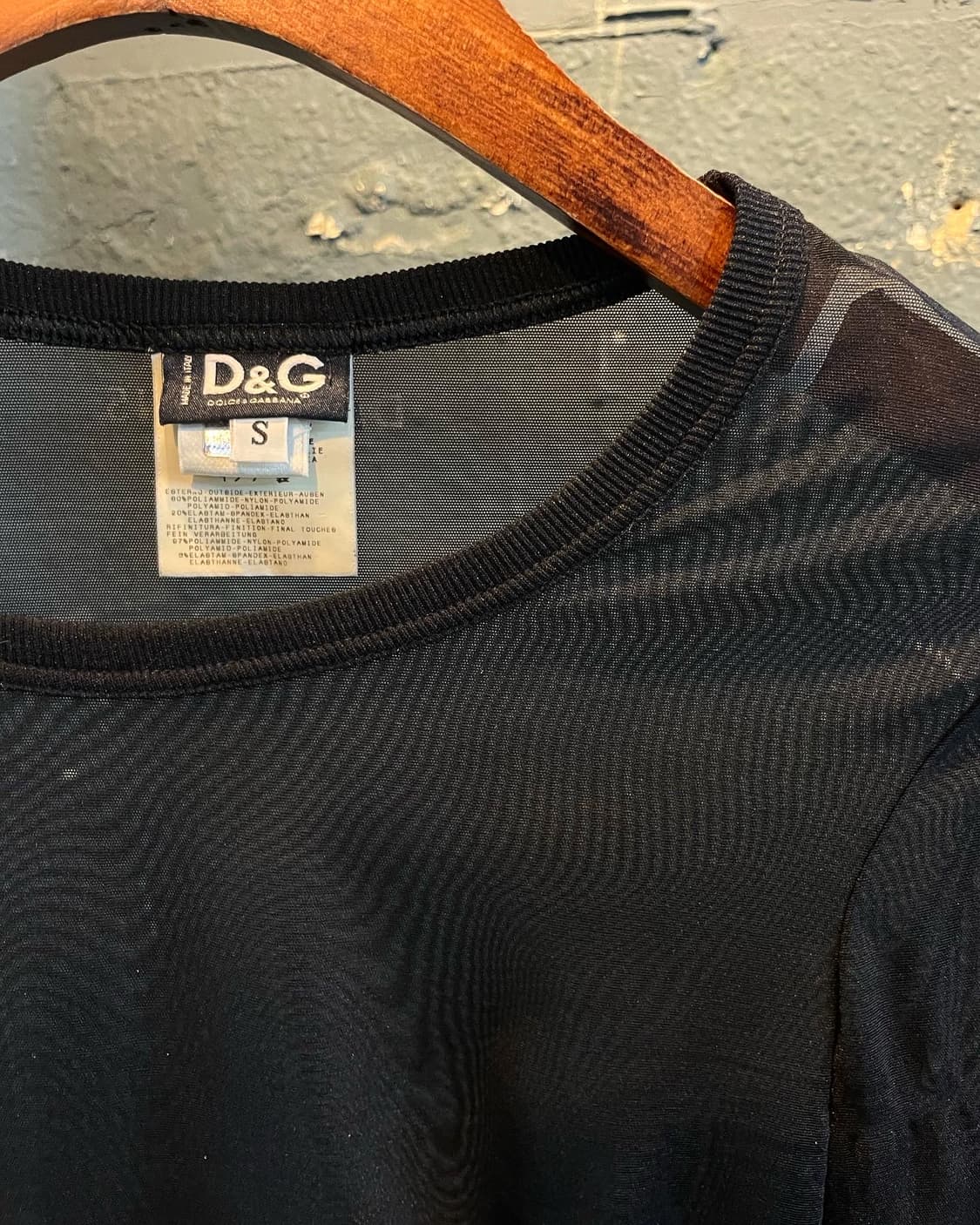 돌체앤가바나 블랙 레이스 메쉬 탑 상품이미지4