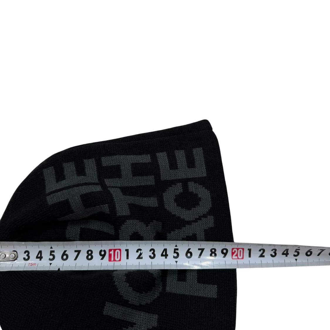 노스페이스 빈티지 레터링 아크릴 비니 모자 블랙 상품이미지4
