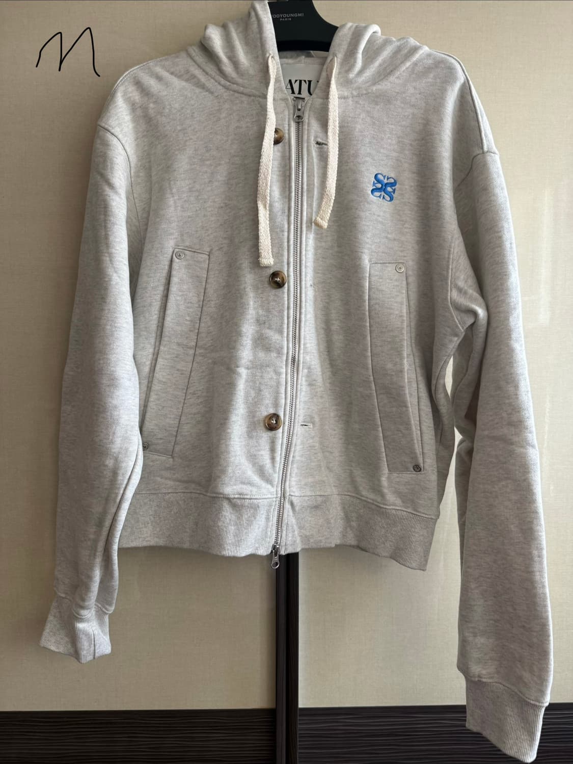 세터 테오 코튼 올 데이 후드 집업 (아트블루 M) 상품이미지1