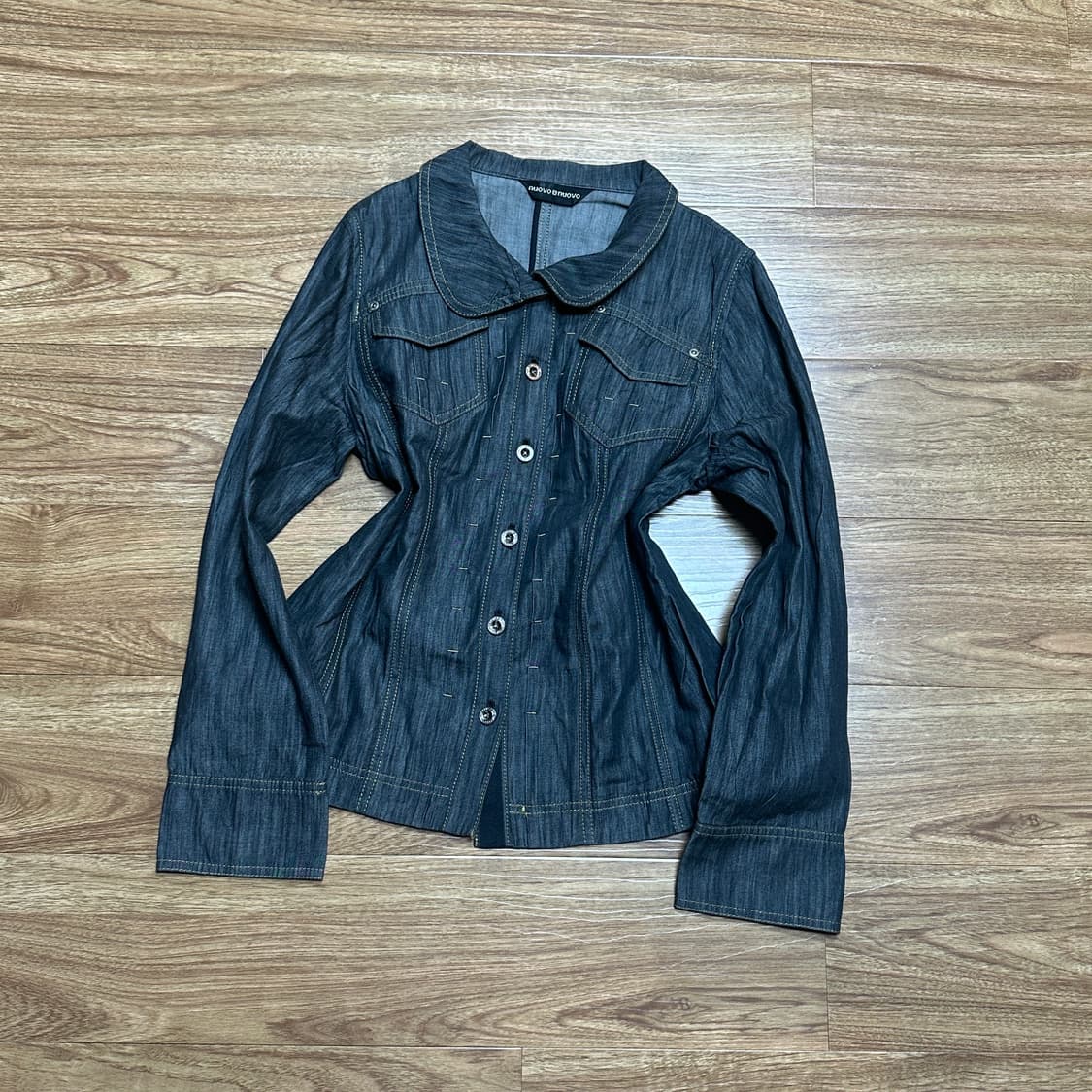 빈티지 청 셔츠 자켓 오네갸루 로걀 긱시크 코이세이오깔 모리걸 고딕 고스 상품이미지1