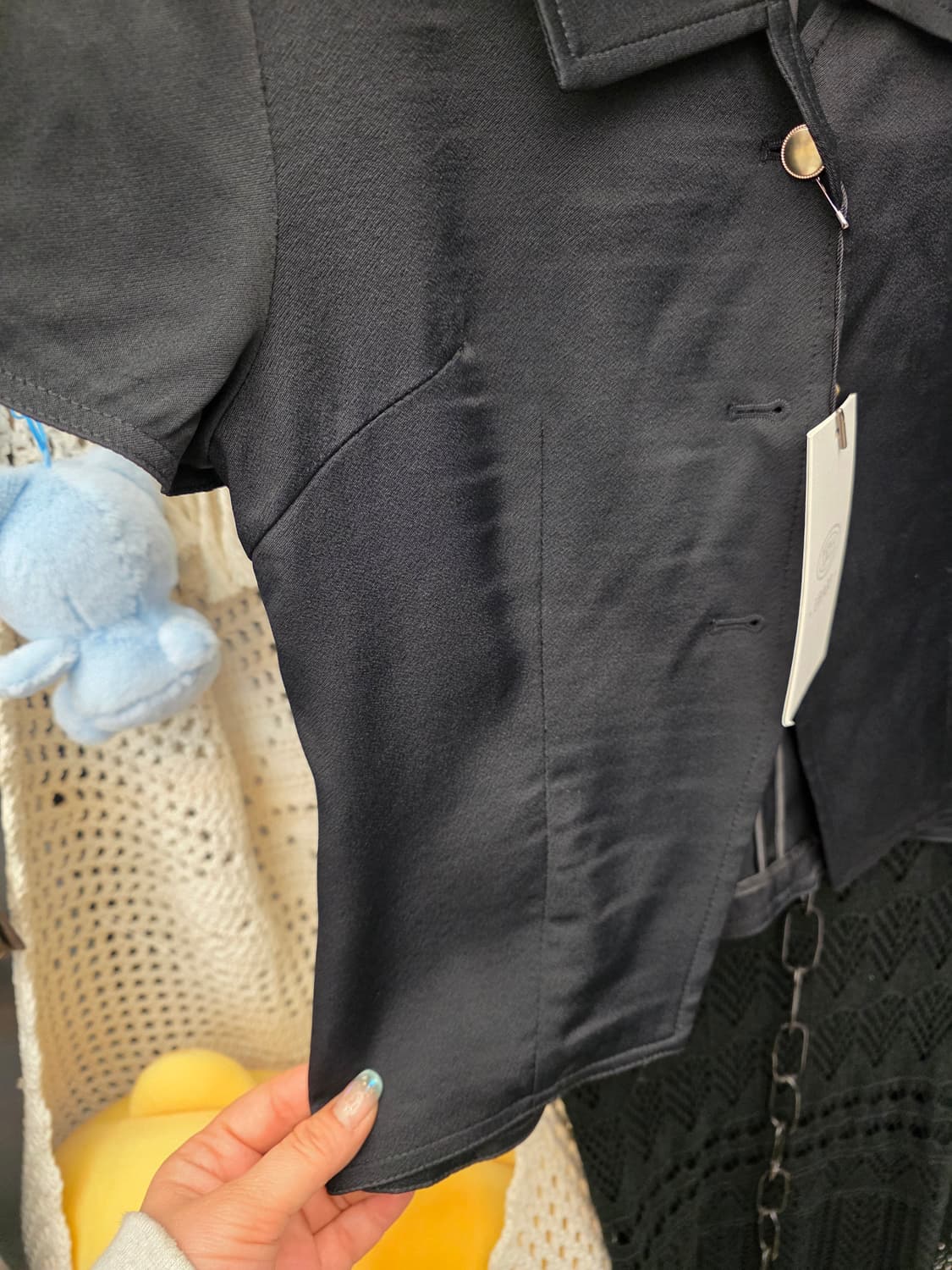 새상품 유라고 URAGO 카라 반팔 S 상품이미지6