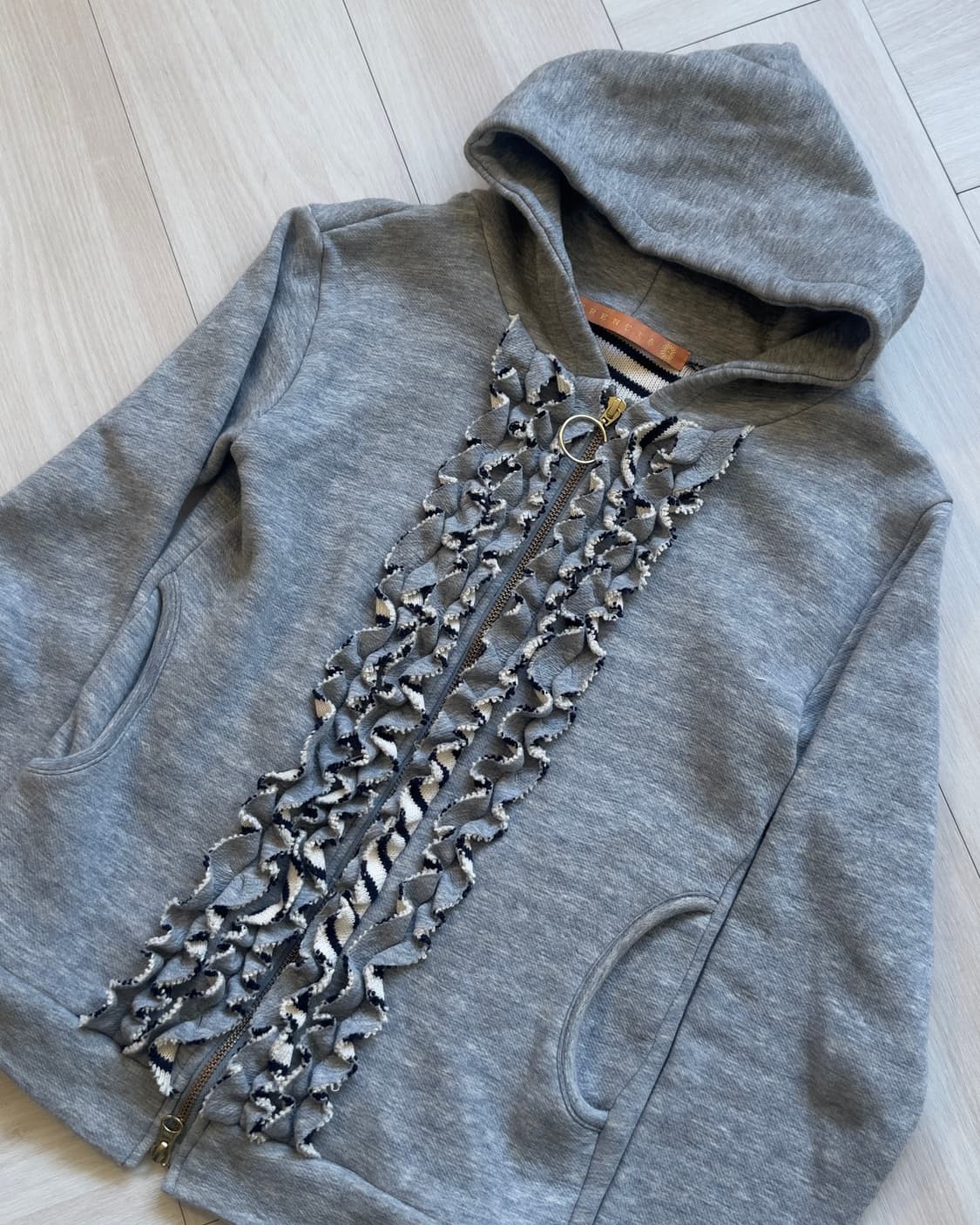 [HERENCIA] ruffle zip up hoodie 상품이미지2