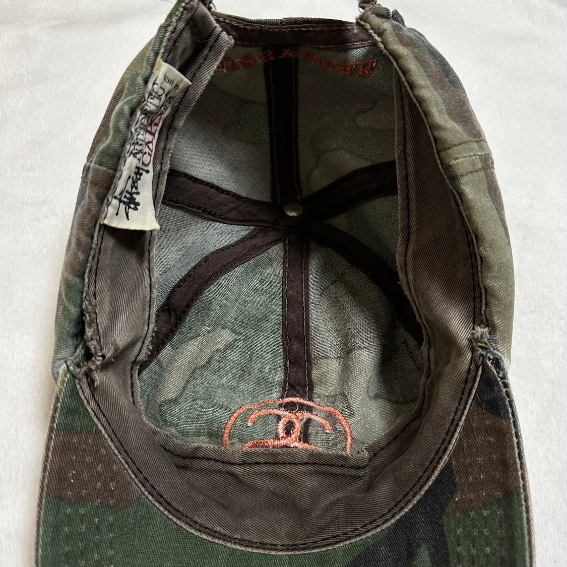 90s 올드 스투시 카모 볼캡 상품이미지8