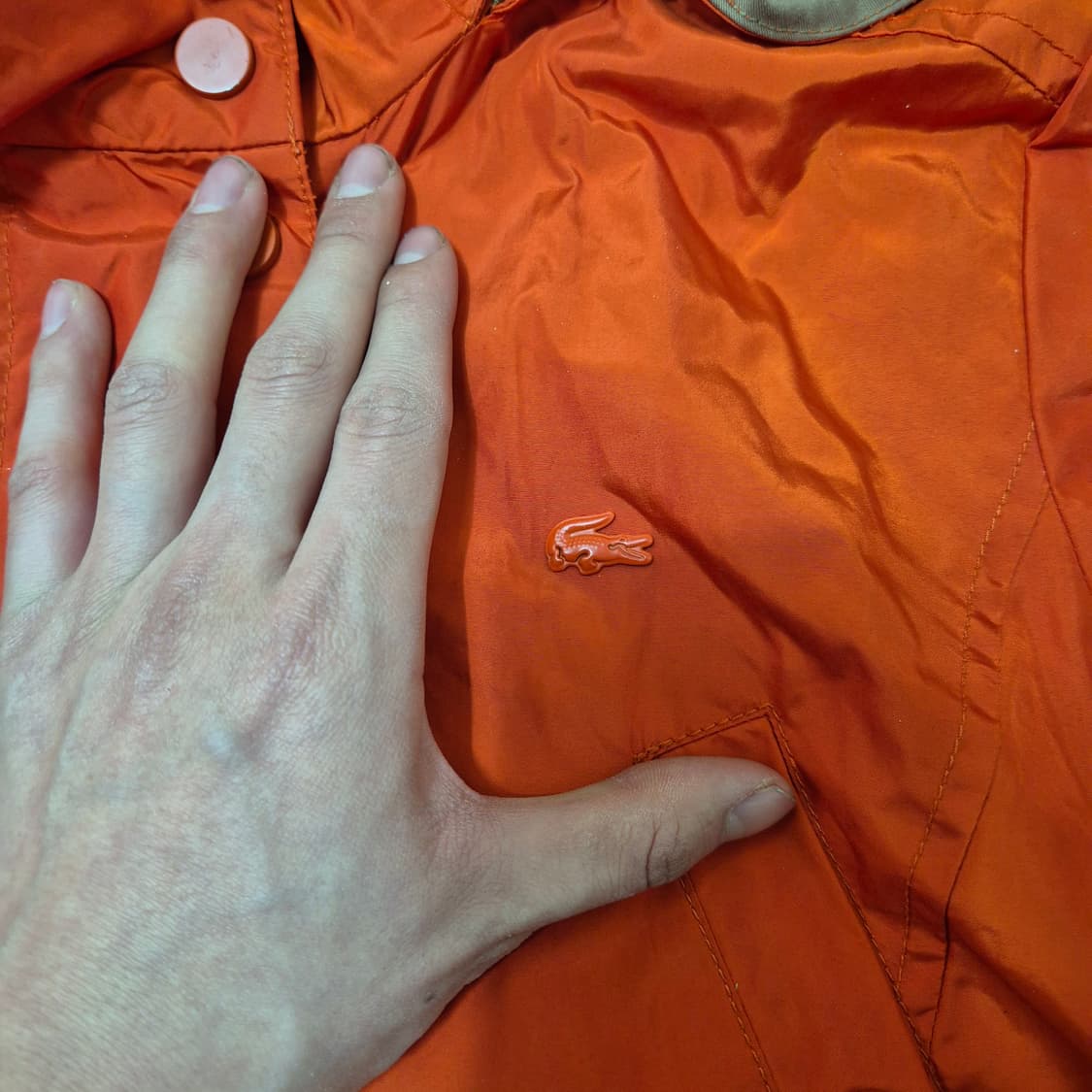 라코스테 여성 로고 후드 바람막이 자켓 (38) 상품이미지5