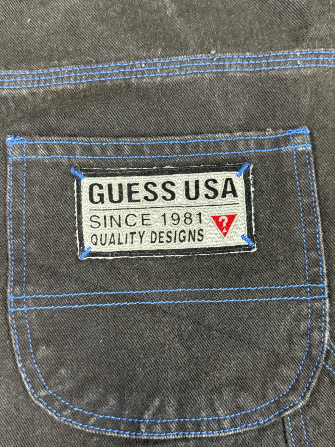 게스 USA 빈티지 싱글니 카펜터 팬츠 블랙 (35) 상품이미지3