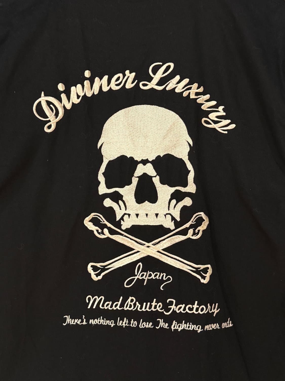 skull embroied detail over-fit shirt 상품이미지9