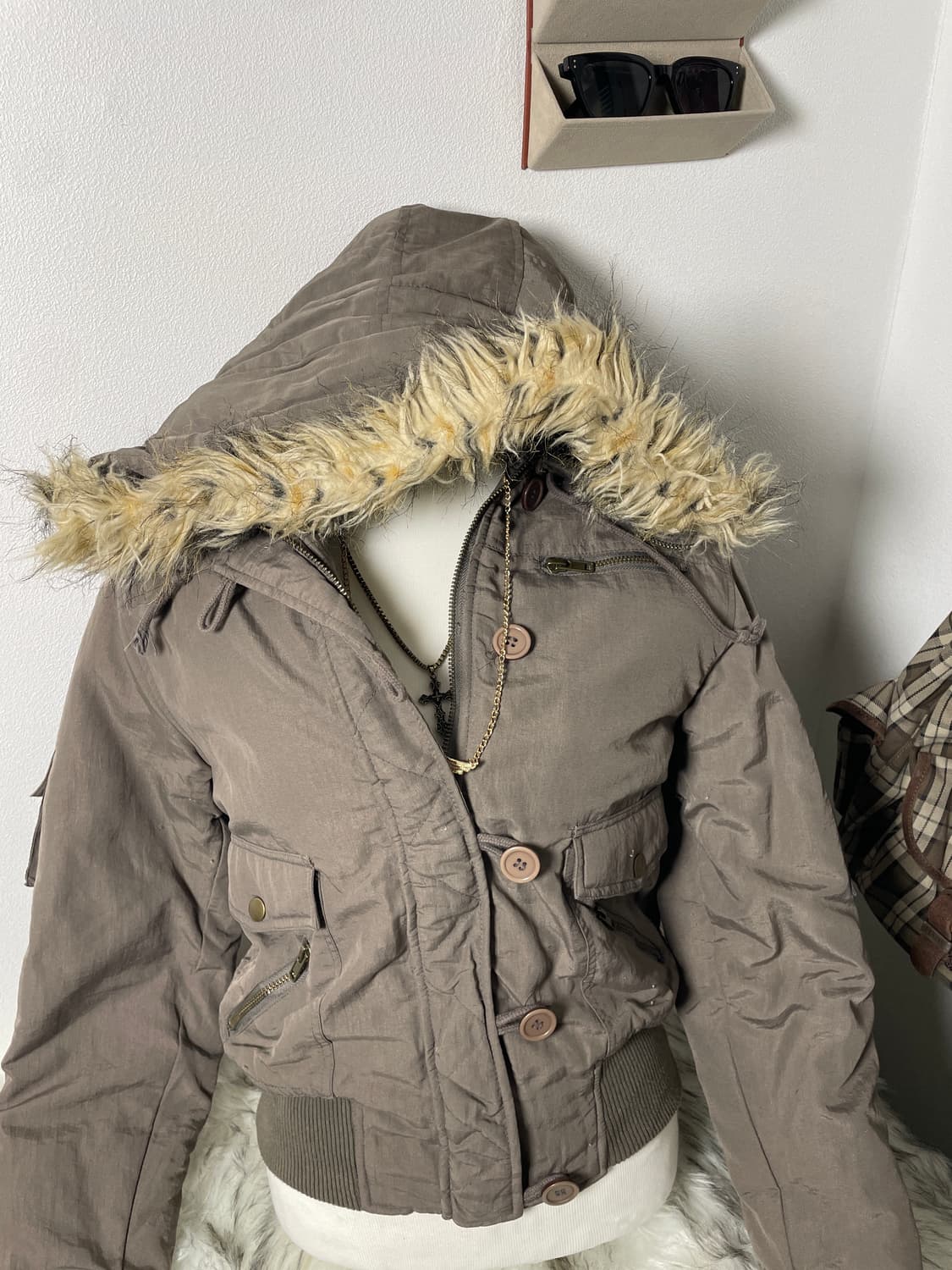 빈티지 N2b 스타일 퍼 봄버 자켓 상품이미지2