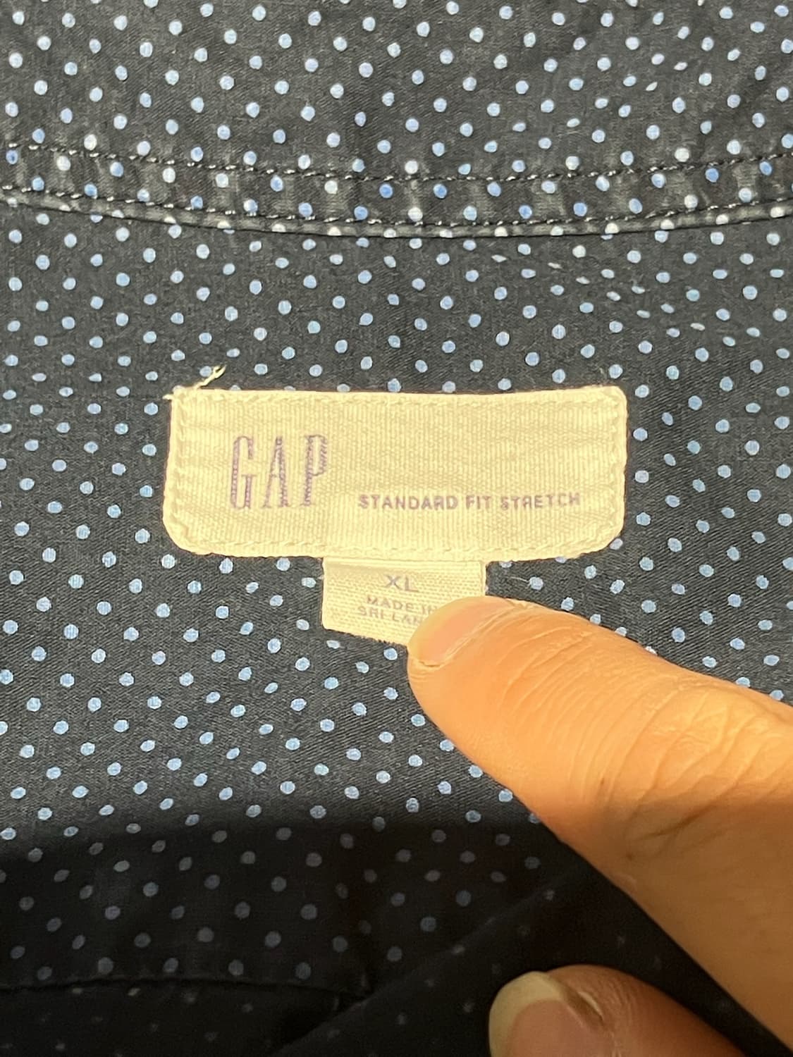 GAP 도트 패턴 반팔 셔츠 XL 상품이미지7