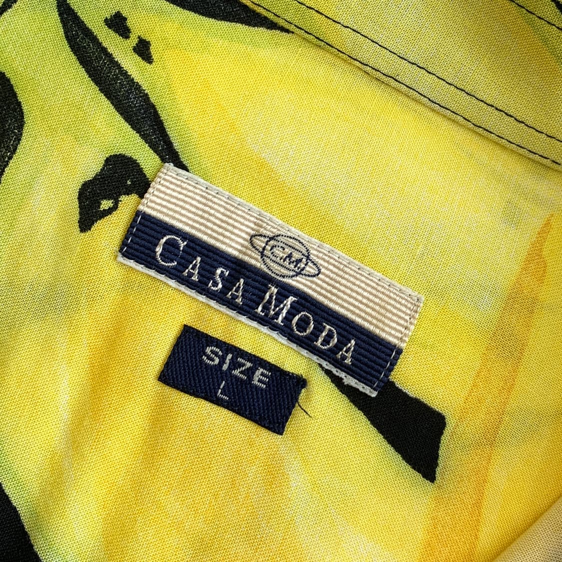CASA MODA 바나나 패턴 하와이안 알로하셔츠 1551 상품이미지5