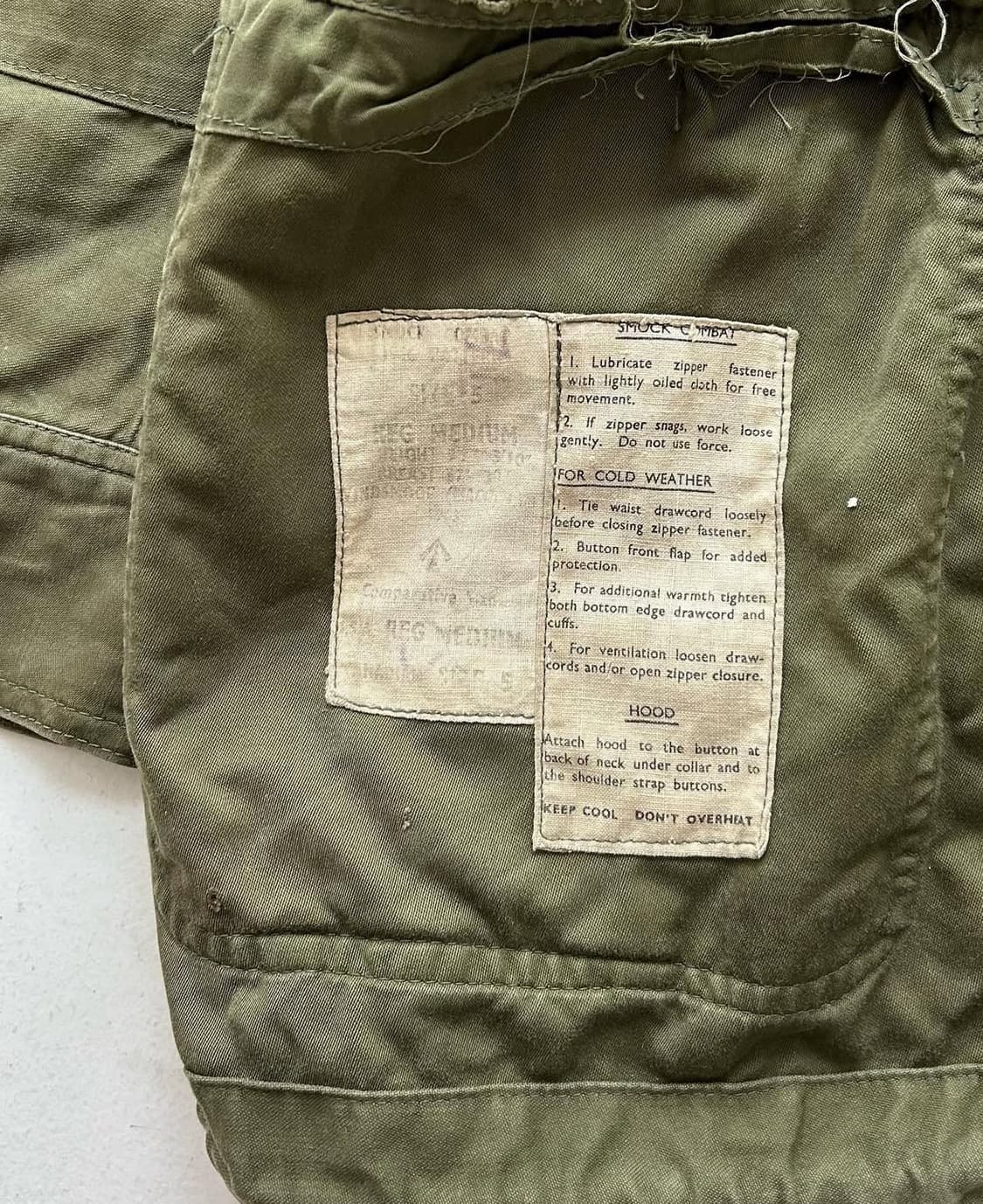 Rare !! 60’s British Army p1960 Smock JK 상품이미지6