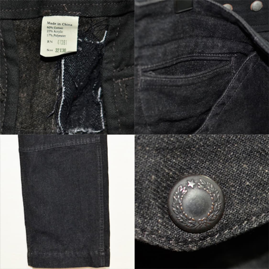 RRL 스트레이트 레그 버튼(탭 데님) 상품이미지5