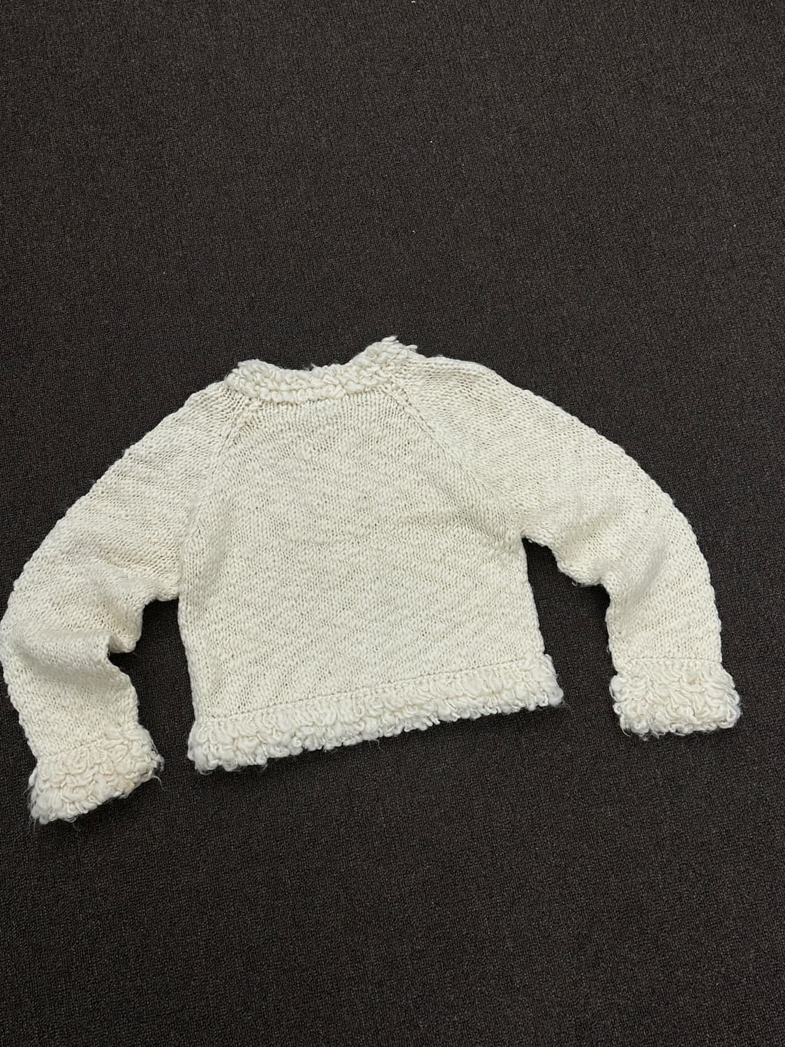 OS)Terrasse Dufferin 빈티지 여성 베이지 니트 가디건 상품이미지4