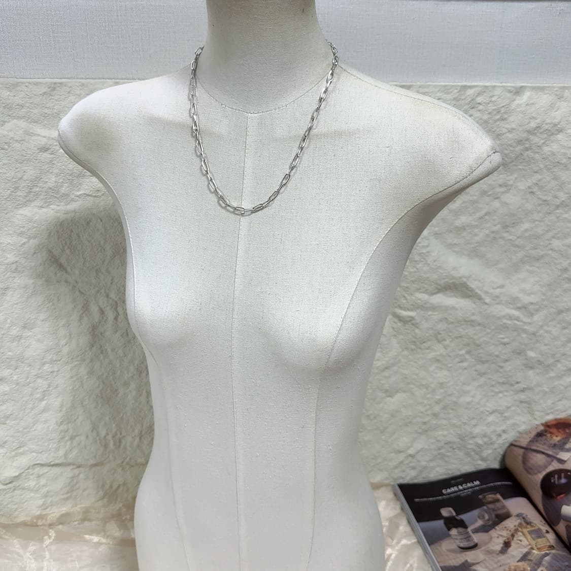 빈티지  canvas 마테 체인 목걸이 상품이미지1